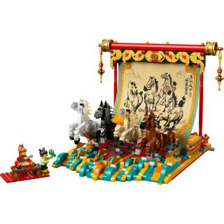 LEGO® Iconic - Vágtázó lovakat ábrázoló festmény (80119)