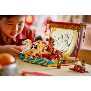 LEGO® Iconic - Vágtázó lovakat ábrázoló festmény (80119)