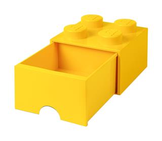 LEGO 40051732 - LEGO tároló - Sárga, nagy, egy fiókos, 2x2