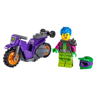 LEGO 60296 - LEGO City - Wheelie kaszkadőr motorkerékpár