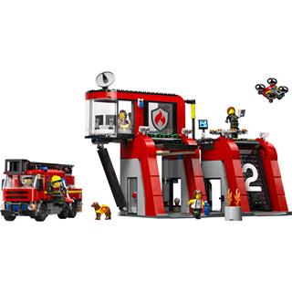 LEGO 60414 - LEGO City - Tűzoltóállomás és tűzoltóautó