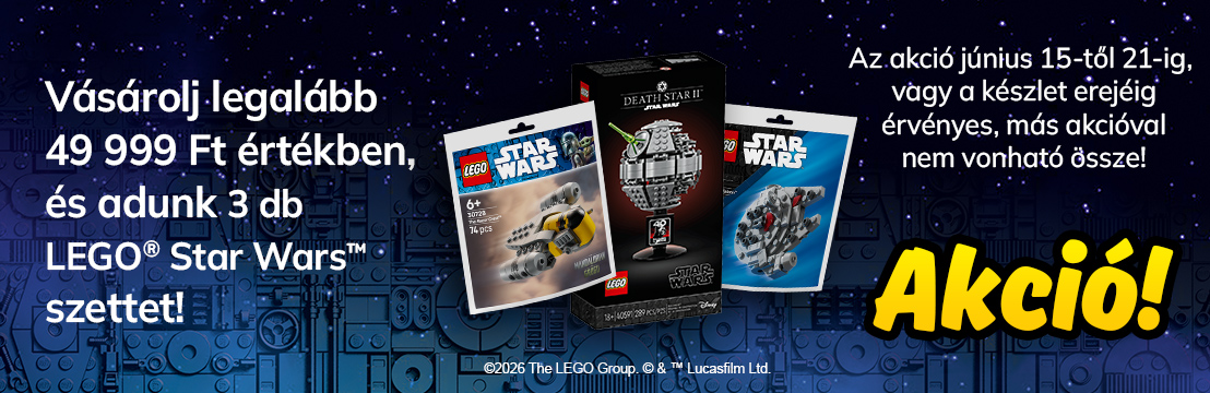 Ajándék 3 db LEGO Star Wars szett akció!