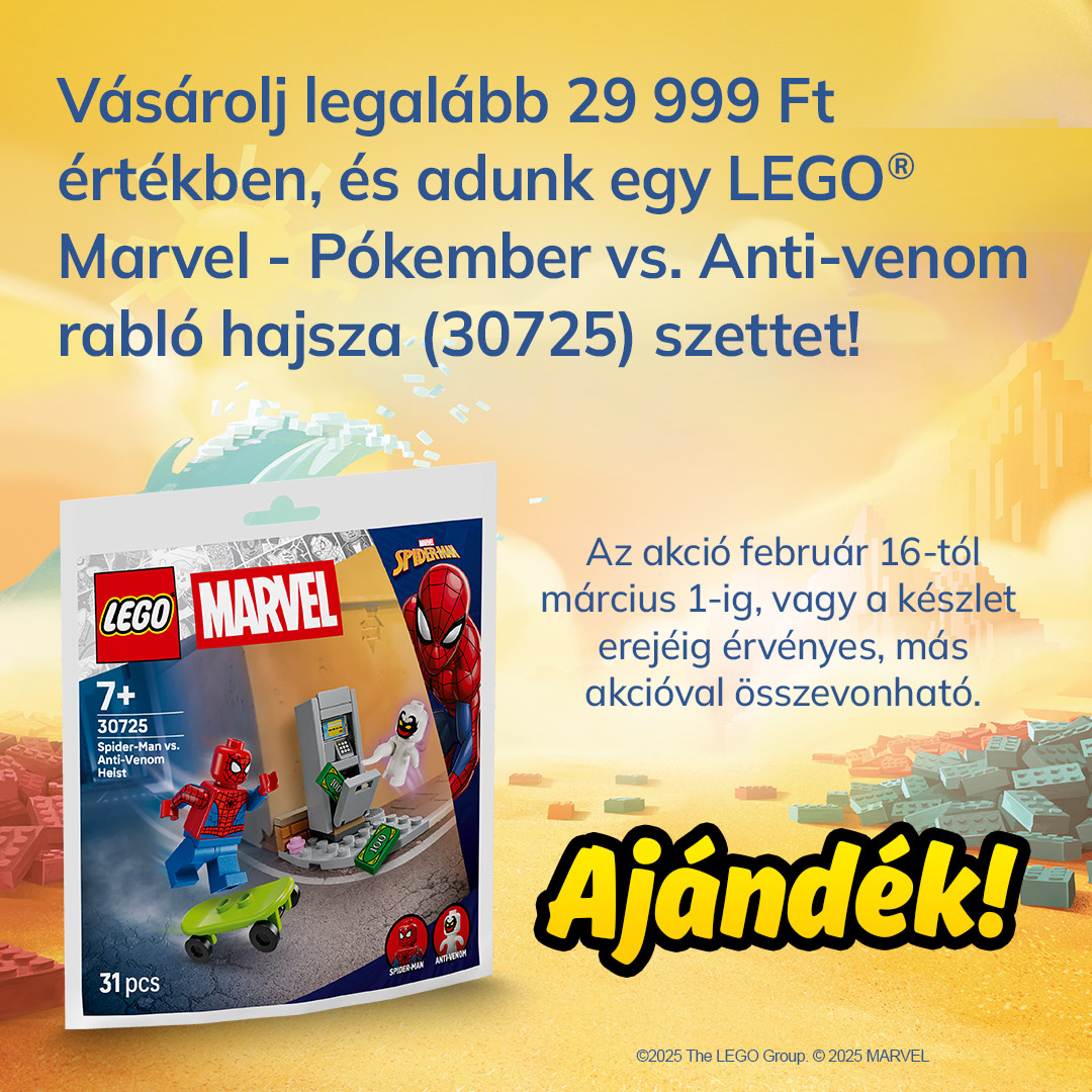 LEGO® Marvel - Pókember vs. Anti-venom rabló hajsza (30725) akció!