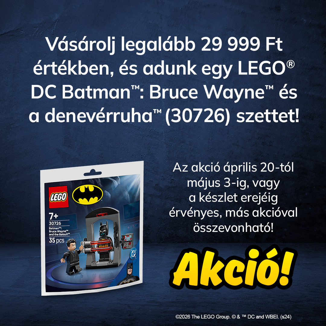 LEGO® DC Batman - Batman™: Bruce Wayne™ és a denevérruha™ (30726) akció!