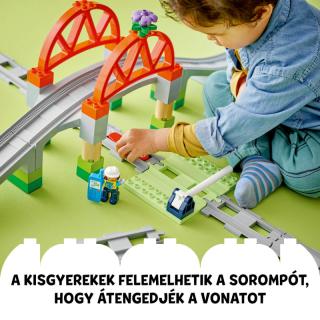 LEGO® DUPLO - Vasúti híd és sínek kiegészítő szett (10426) 