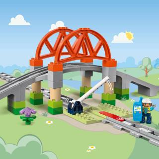 LEGO® DUPLO - Vasúti híd és sínek kiegészítő szett (10426) 