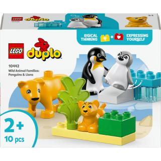 LEGO® DUPLO - Állatcsaládok a vadvilágban: Pingvinek és oroszlánok (10442)  