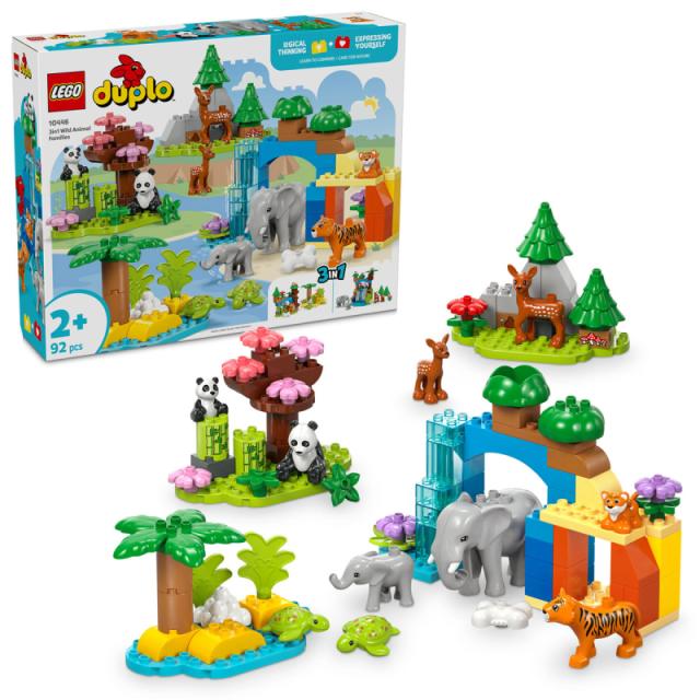 LEGO® DUPLO - 3 az 1-ben állatcsaládok a vadvilágban (10446)  