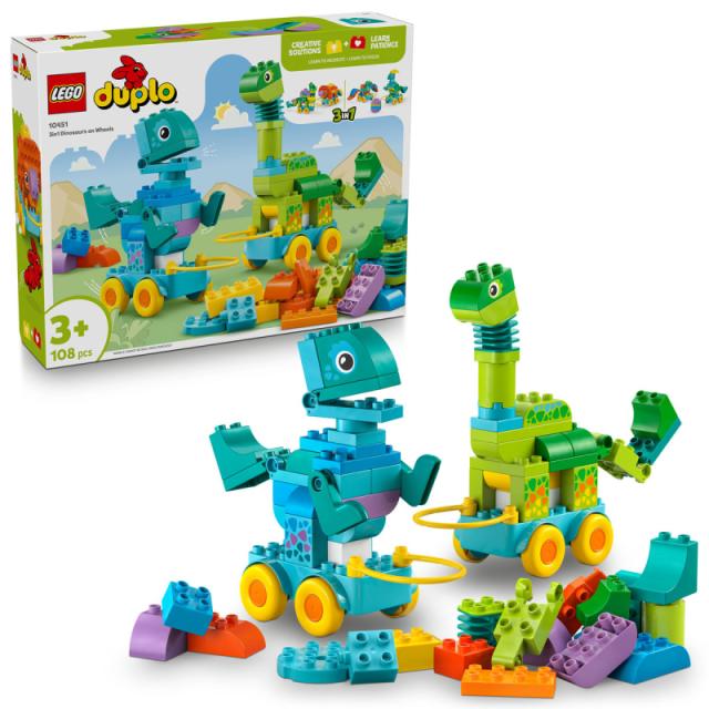 LEGO® DUPLO - 3 az 1-ben guruló dinók (10451) 