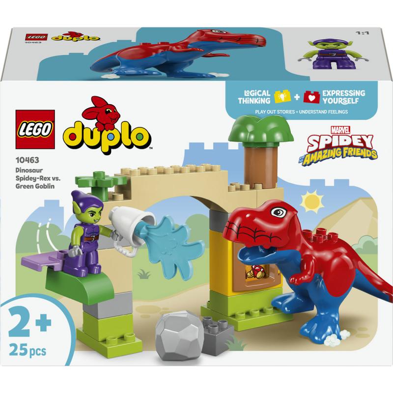 LEGO® DUPLO Marvel - Dinoszaurusz Spidey-Rex vs. Zöld Manó (10463)