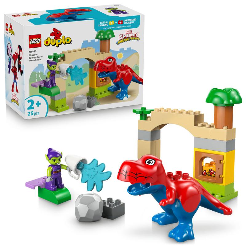 LEGO® DUPLO Marvel - Dinoszaurusz Spidey-Rex vs. Zöld Manó (10463)