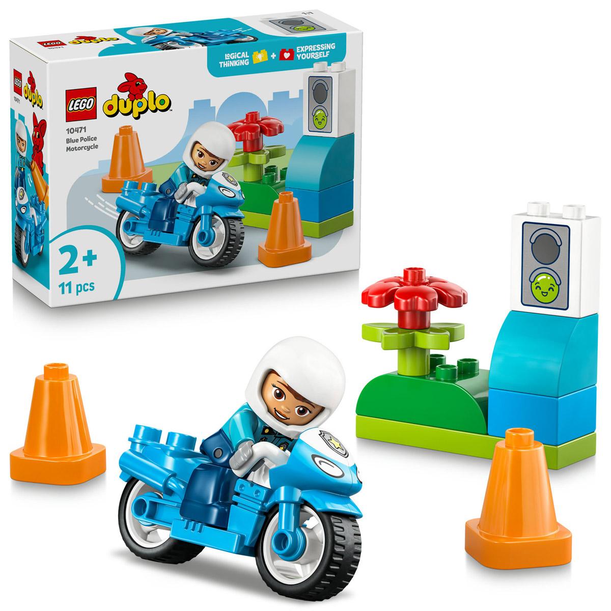 LEGO® DUPLO - Kék rendőrségi motorkerékpár (10471)  