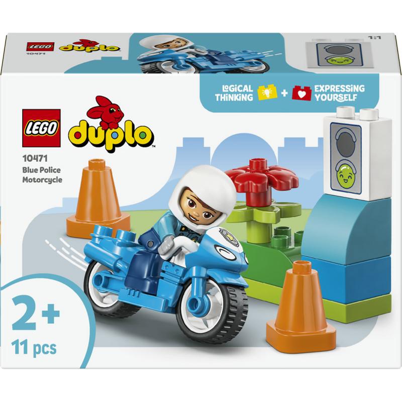 LEGO® DUPLO - Kék rendőrségi motorkerékpár (10471)  