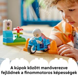 LEGO® DUPLO - Kék rendőrségi motorkerékpár (10471)  
