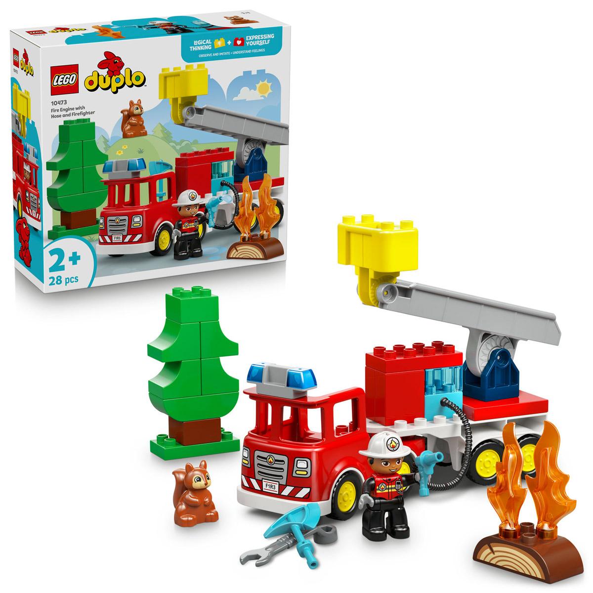 LEGO® DUPLO - Tűzoltóautó tömlővel és tűzoltóval (10473)  
