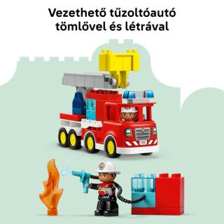 LEGO® DUPLO - Tűzoltóautó tömlővel és tűzoltóval (10473)  
