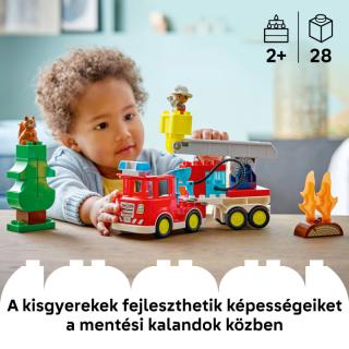 LEGO® DUPLO - Tűzoltóautó tömlővel és tűzoltóval (10473)  