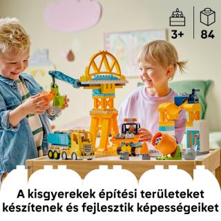 LEGO® DUPLO - 3 az 1-ben építési terület és munkagépek (10476)  
