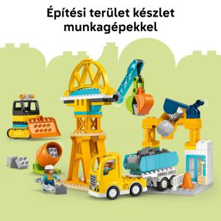 LEGO® DUPLO - 3 az 1-ben építési terület és munkagépek (10476)  