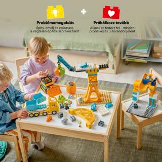 LEGO® DUPLO - 3 az 1-ben építési terület és munkagépek (10476)  
