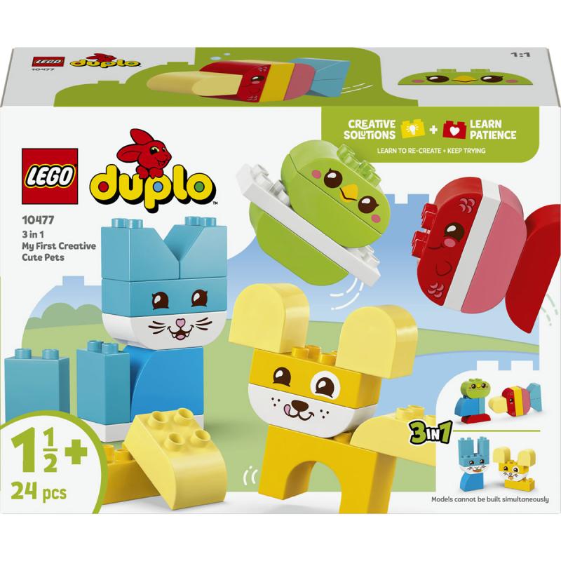LEGO® DUPLO - Kreatív és aranyos, 3 az 1-ben házi kedvencek (10477)