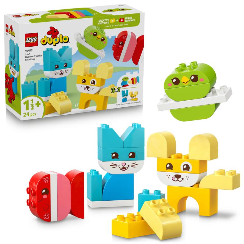 LEGO® DUPLO - Kreatív és aranyos, 3 az 1-ben házi kedvencek (10477)