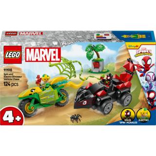 LEGO® Marvel - Spin és Electro: Üldözés a dinójárművel (11198)