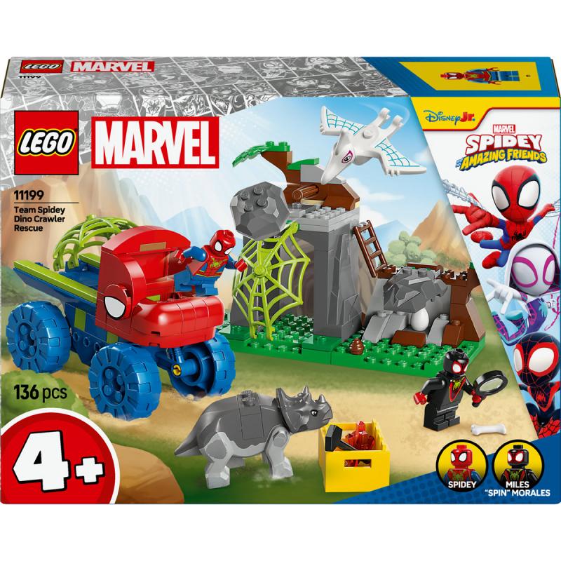 LEGO® Super Heroes - Pókcsapat: mentőakció a dinómarkolóval (11199)