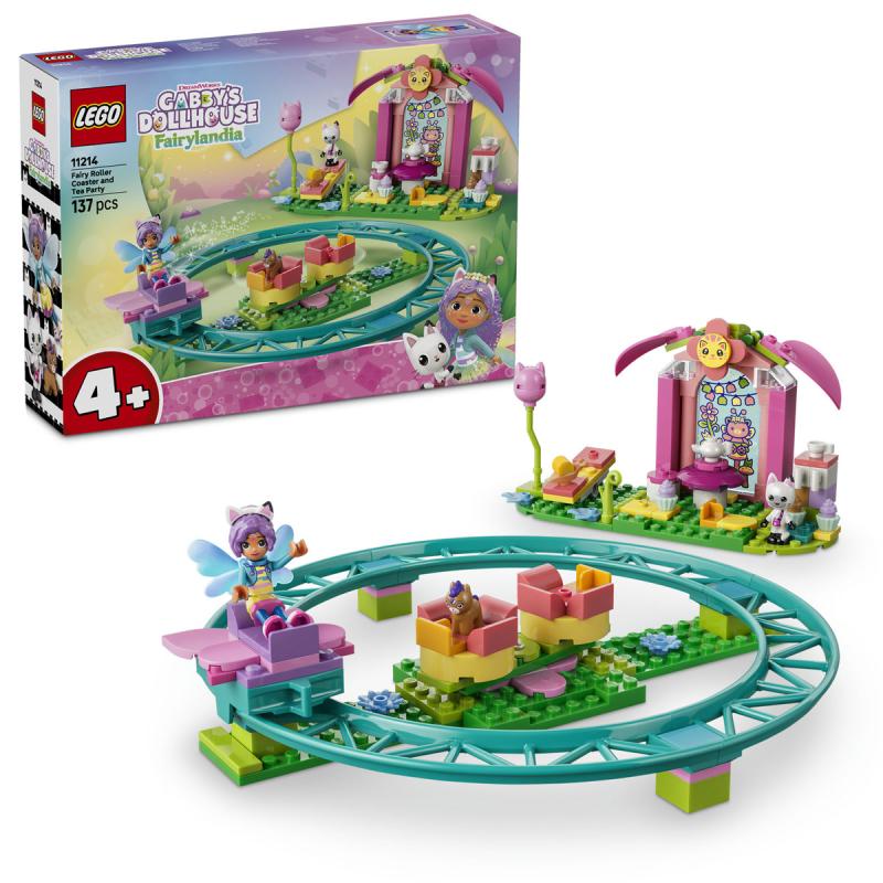 LEGO® Gabby's Dollhouse - Tündéri hullámvasút és teázás (11214)