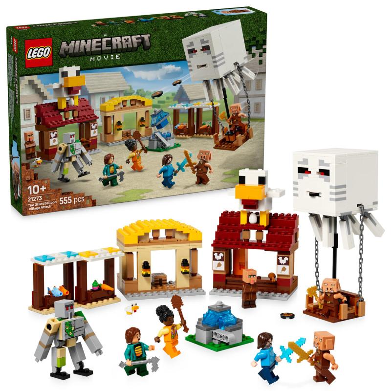 LEGO® Minecraft - A szellemléghajó és falutámadás (21273) 