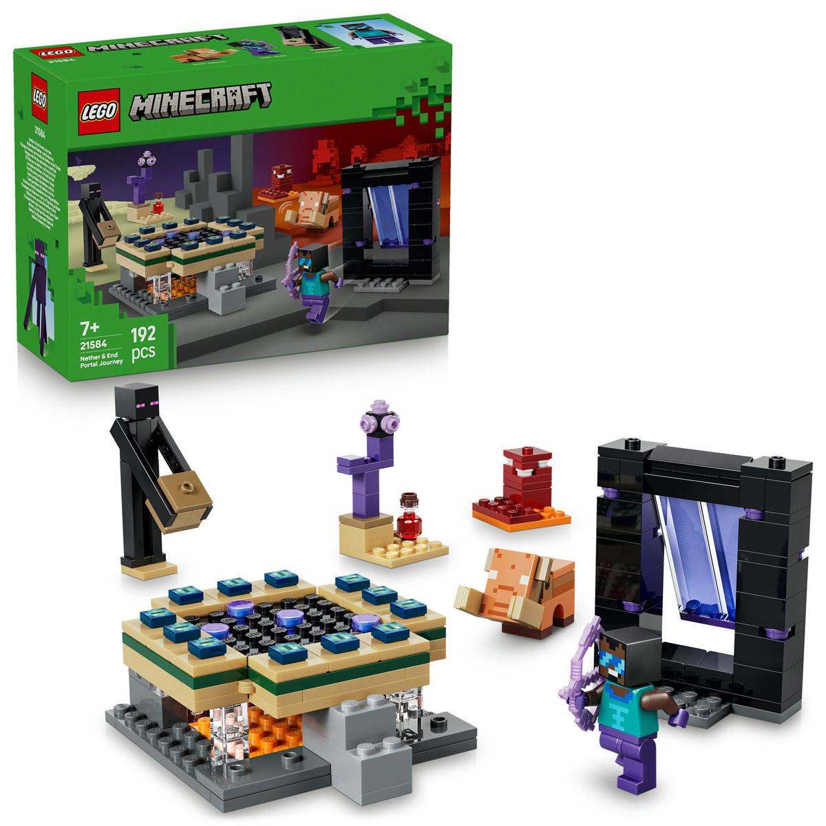 LEGO® Minecraft - Utazás az Alvilág kapujához és a Végportálhoz (21584)