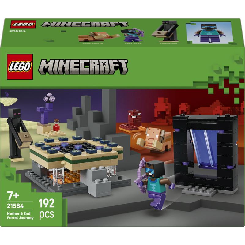 LEGO® Minecraft - Utazás az Alvilág kapujához és a Végportálhoz (21584)