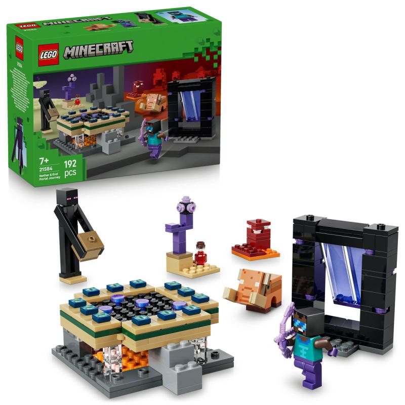 LEGO® Minecraft - Utazás az Alvilág kapujához és a Végportálhoz (21584)