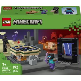 LEGO® Minecraft - Utazás az Alvilág kapujához és a Végportálhoz (21584)