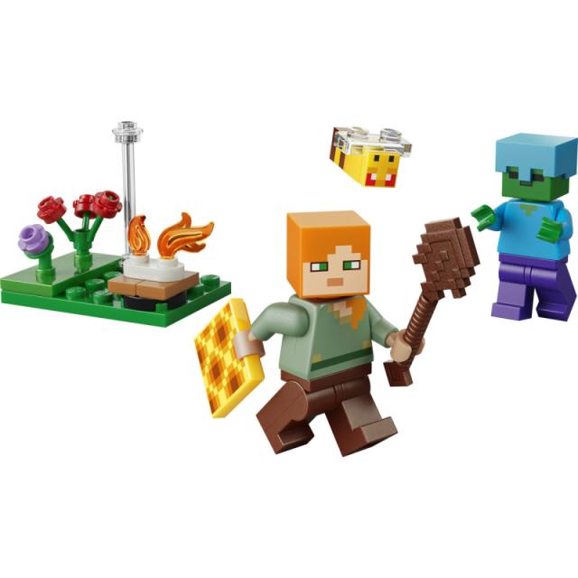 LEGO® Minecraft - Alexet megtámadják tábortűznél (30732)