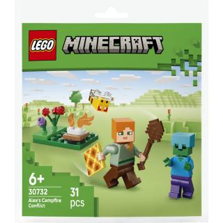 LEGO® Minecraft - Alexet megtámadják tábortűznél (30732)