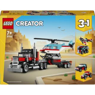 LEGO® Creator 3in1 - Platós teherautó és helikopter (31146)
