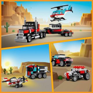 LEGO® Creator 3in1 - Platós teherautó és helikopter (31146)