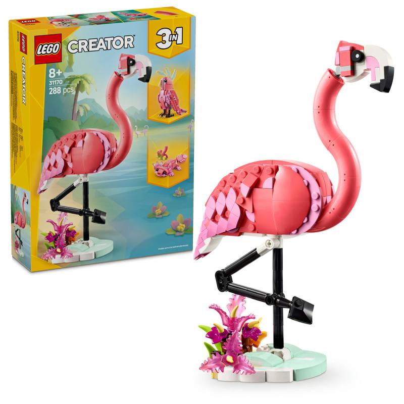 LEGO® Creator 3in1 - Vadállatok: rózsaszín flamingó (31170)
