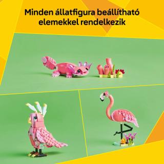 LEGO® Creator 3in1 - Vadállatok: rózsaszín flamingó (31170)
