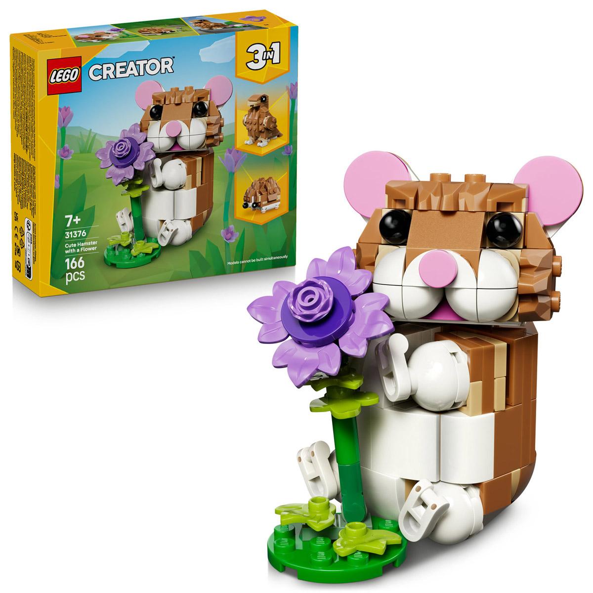 LEGO® Creator - Aranyos hörcsög egy virággal (31376)