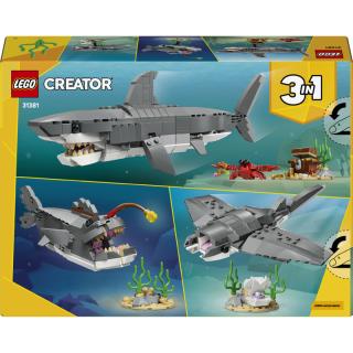 LEGO® Creator - Veszedelmes cápa egy kincsesládával (31381)