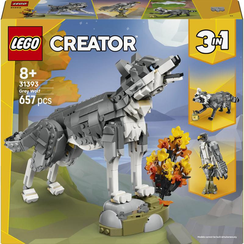 LEGO® Creator 3in1 - Erdei állatok: Szürke farkas (31393) 