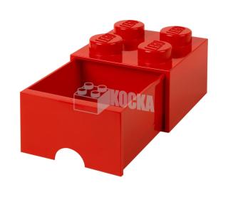LEGO® tároló - Piros, nagy, egy fiókos, 2x2 (40051730)
