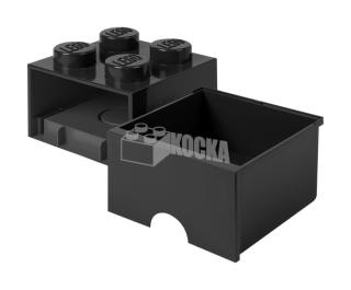 LEGO® tároló - Fekete, nagy, egy fiókos, 2x2 (40051733)