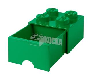 LEGO® tároló - Zöld, nagy, egy fiókos, 2x2 (40051734)