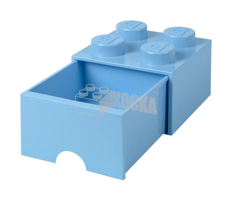 LEGO® tároló - Világos kék, nagy, egy fiókos, 2x2 (40051736)
