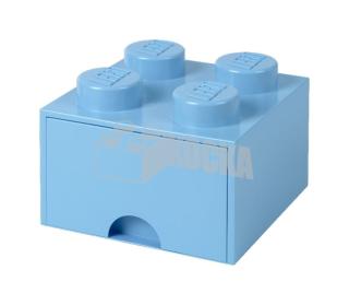 LEGO® tároló - Világos kék, nagy, egy fiókos, 2x2 (40051736)