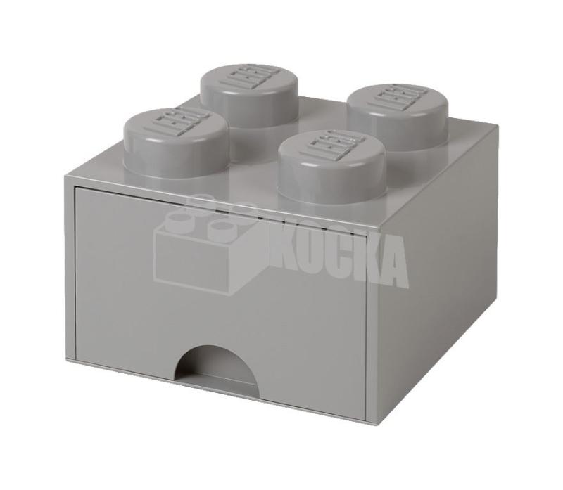 LEGO® tároló - Szürke, nagy, egy fiókos, 2x2 (40051740)