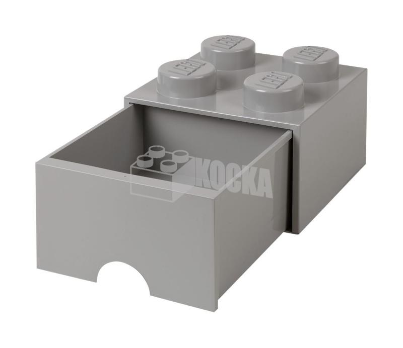LEGO® tároló - Szürke, nagy, egy fiókos, 2x2 (40051740)